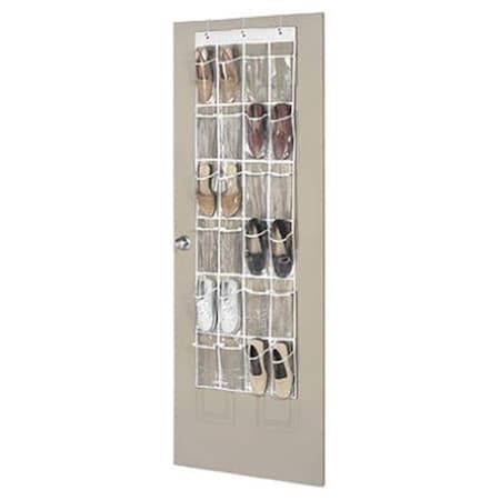 Whitmor Whitmor 6046-13 24 Pocket Vinyl Over The Door Shoe Organizer 119937